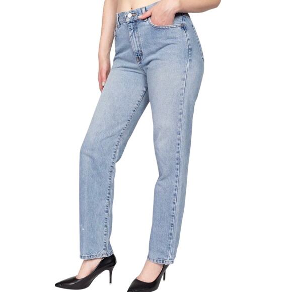 Vintage Calvin Klein Mom Jeans High Wasited Light Wash USA Union Made Cotton - Picture 1 of 15
